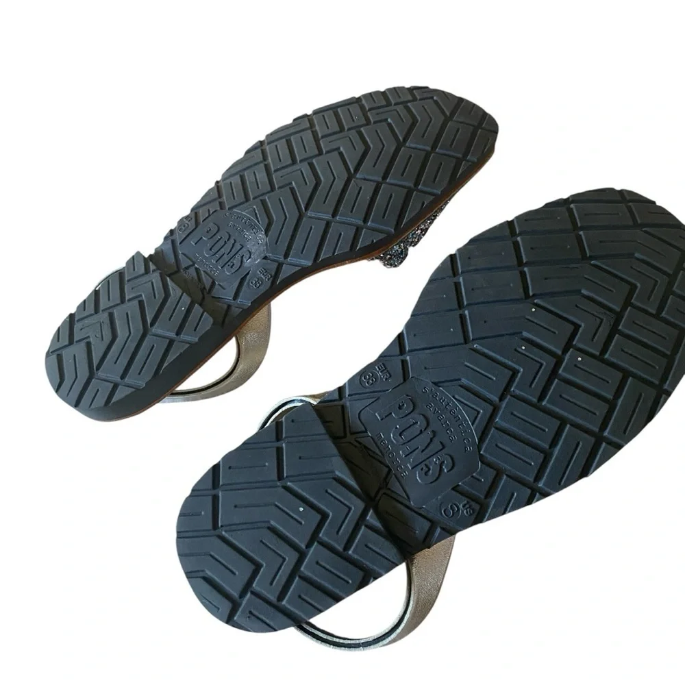 PONS Avarca Classic Style Glitter Slip Ons Shoes